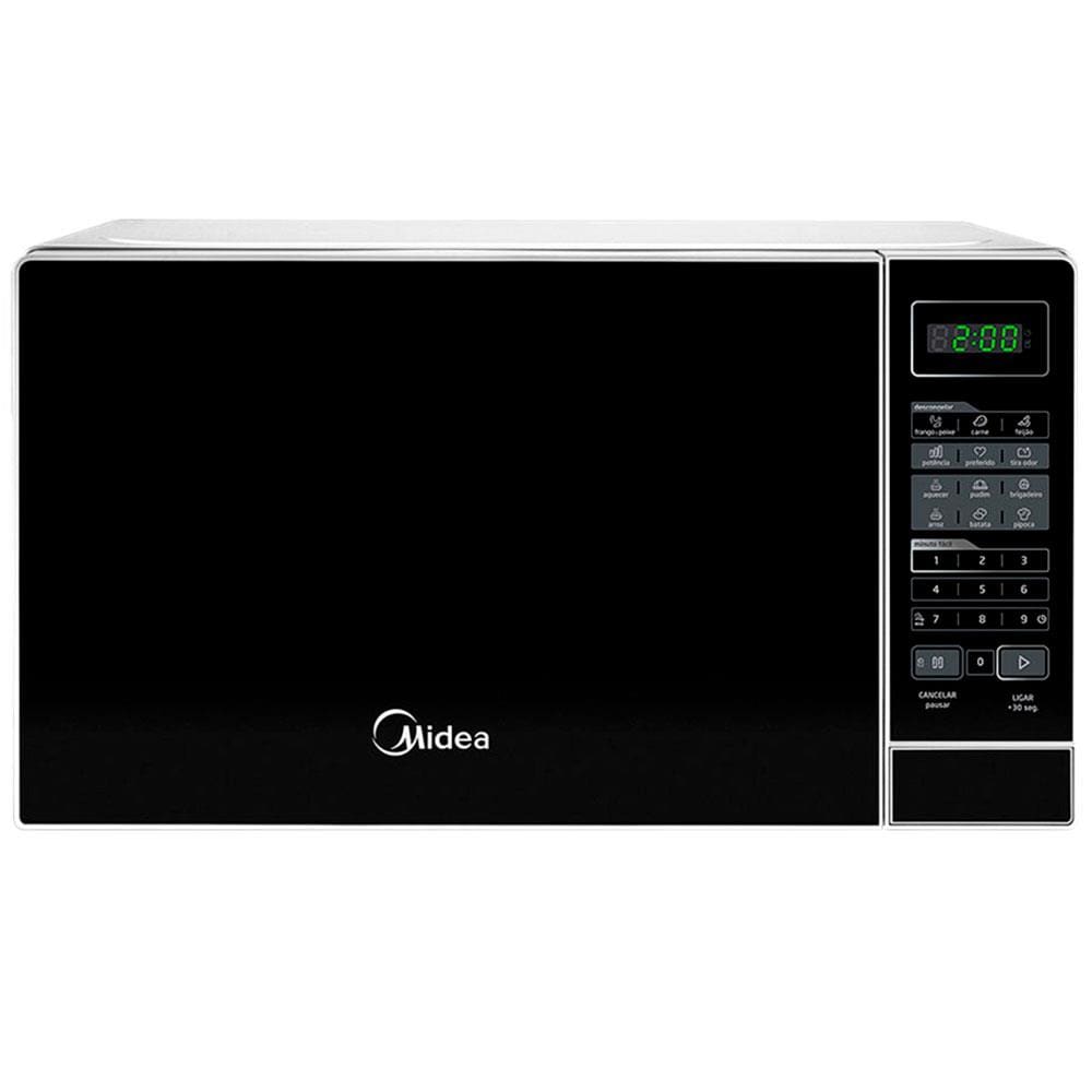 Micro-ondas Midea 20L Minuto Fácil Preto e Branco 220V