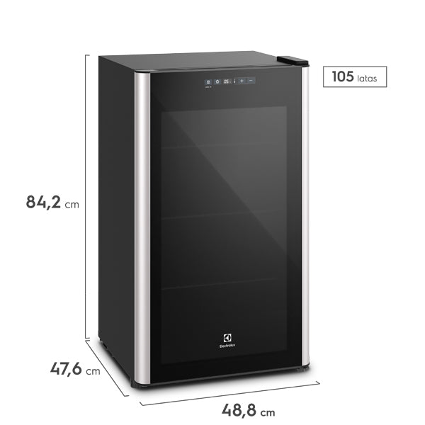 Cervejeira Electrolux 96L BCG96 Multi Drinks Preto 220V
