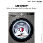 Lava e Seca LG 14KG VC4 AI DD Smart Inox 220V