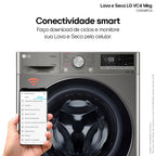 Lava e Seca LG 14KG VC4 AI DD Smart Inox 220V