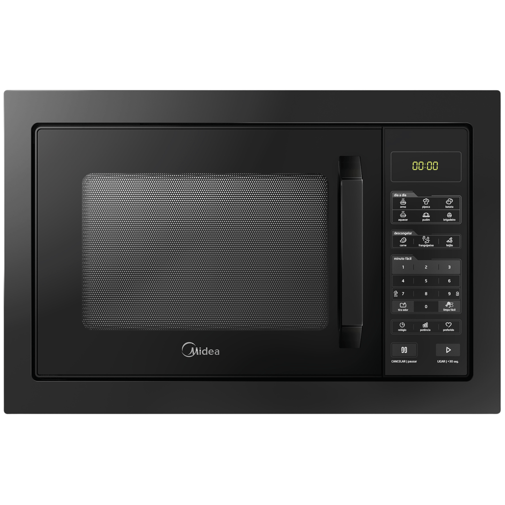 Kit Midea de Embutir Forno Elétrico 68L AirFryer + Micro-ondas 35L 220V