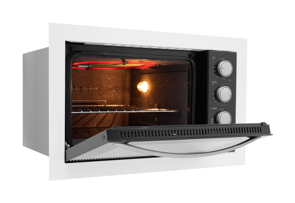 Forno de Embutir Elétrico Fischer 48L Fit Line Branco 220V