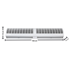 Cortina de Ar Agratto 150cm CAR15 02 com Controle Branco 220V