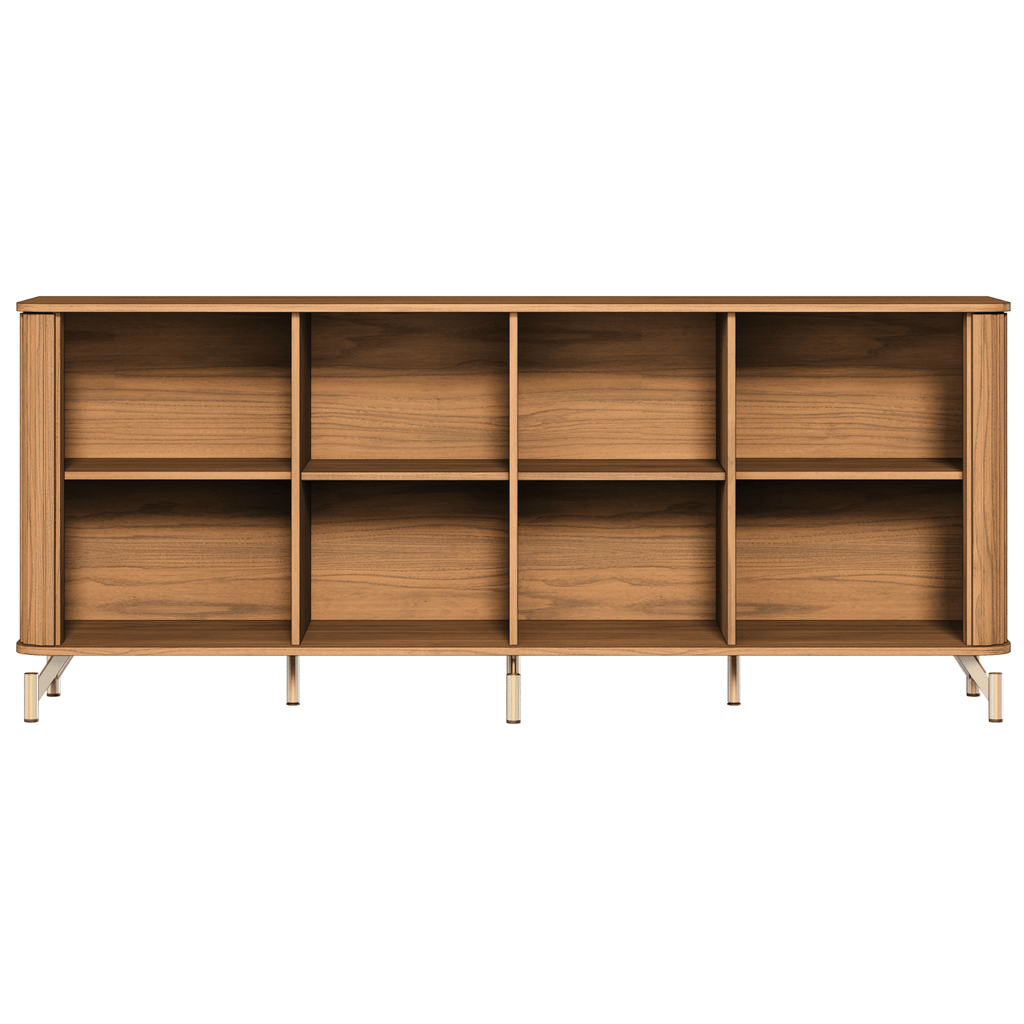 Balcão Buffet Neon Float Província 180cm 4 Portas com LED Canela