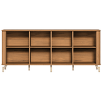 Balcão Buffet Neon Float Província 180cm 4 Portas com LED Canela