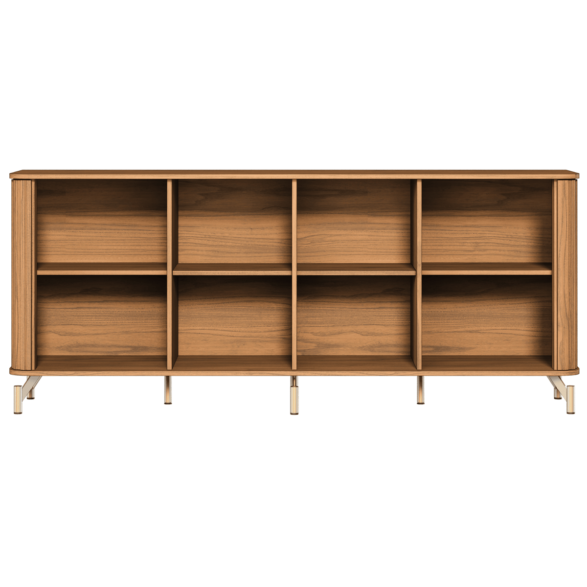 Balcão Buffet Neon Float Província 180cm 4 Portas com LED Canela