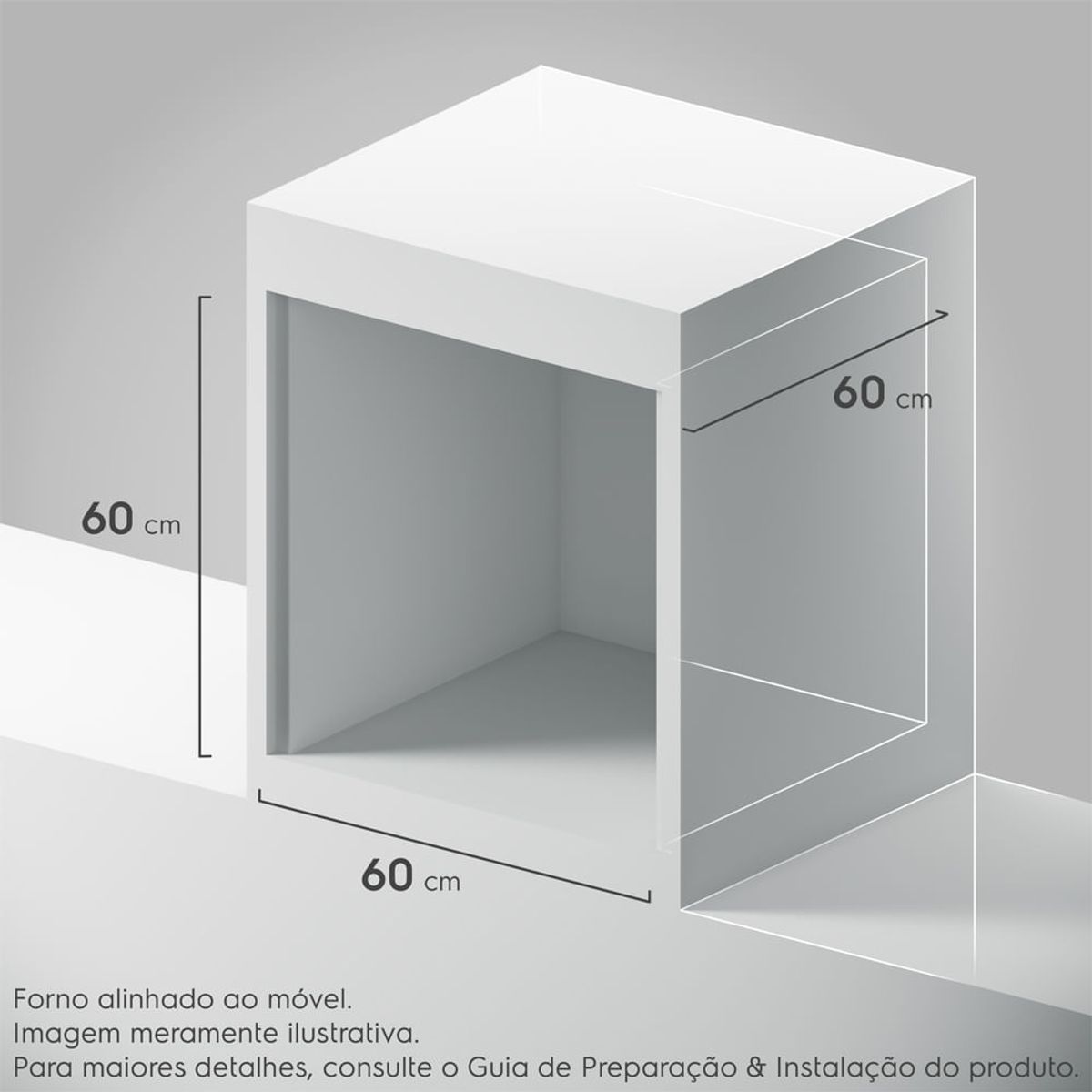 Forno de Embutir a Gás Electrolux 80L OE8GF Experience com Convecção e Grill Cinza 220V