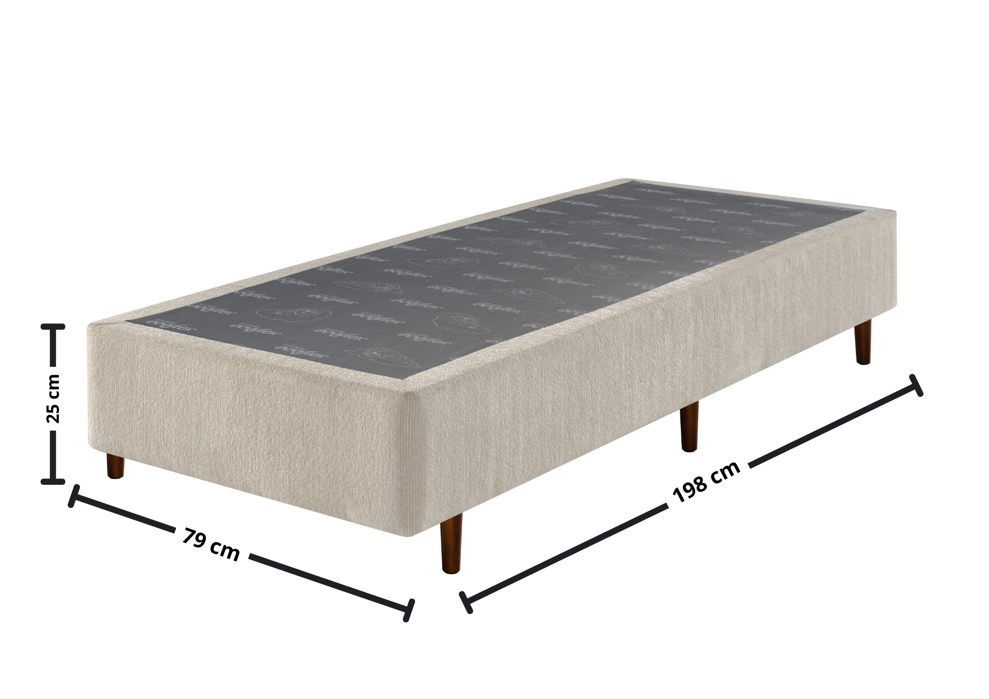 Base Para Colchão Maze Ecoflex 79x198x25cm Boucle Bege