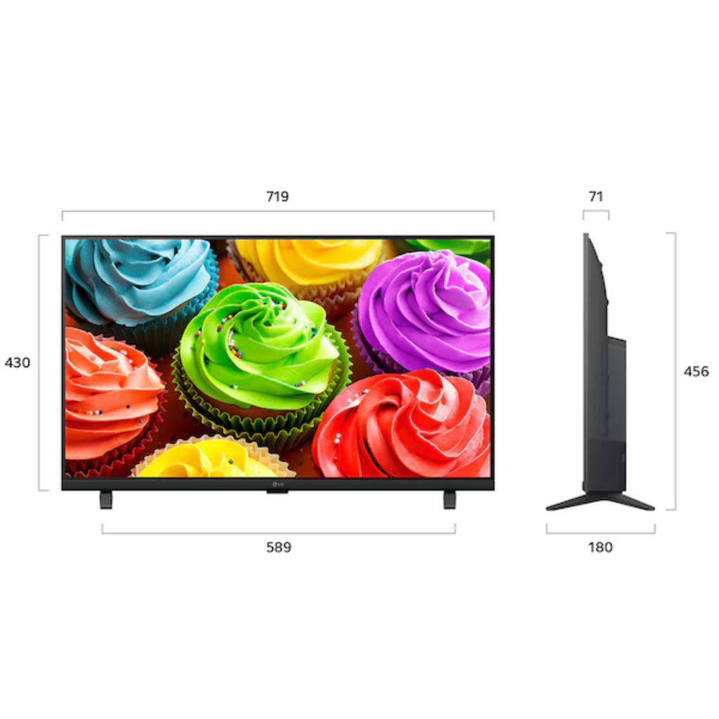 Smart TV LED 32" HD LG webOS AI 32LB650 Preto 220V