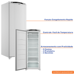 Freezer Vertical Consul 246L CVU30FB A+ 1 Porta Branco 220V