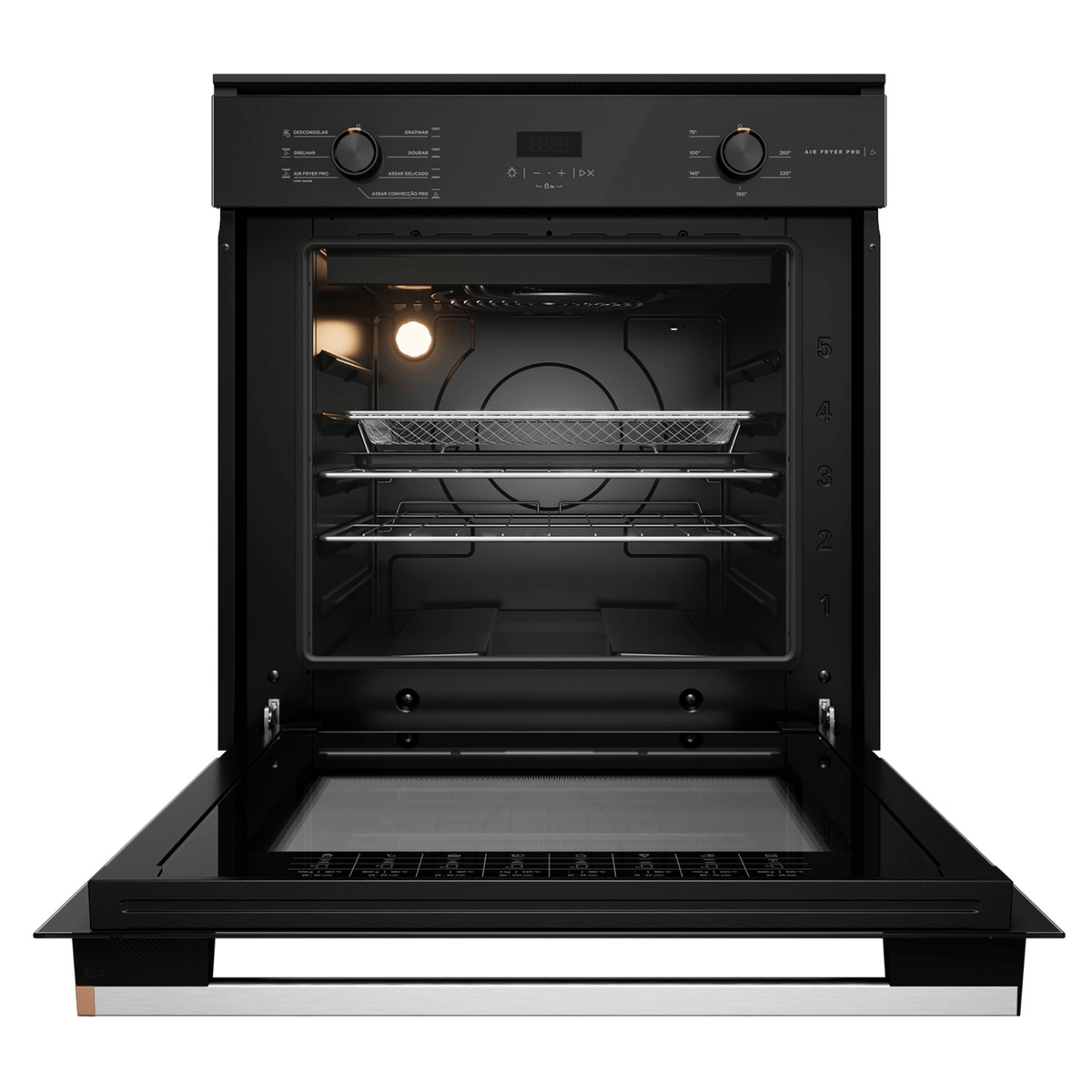 Kit Brastemp de Embutir Forno Elétrico 84L+Micro-ondas 32L Preto 220V