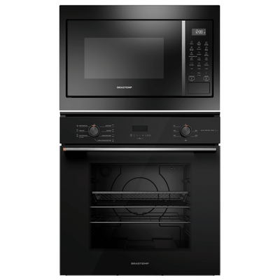 Kit Brastemp de Embutir Forno Elétrico 84L+Micro-ondas 32L Preto 220V