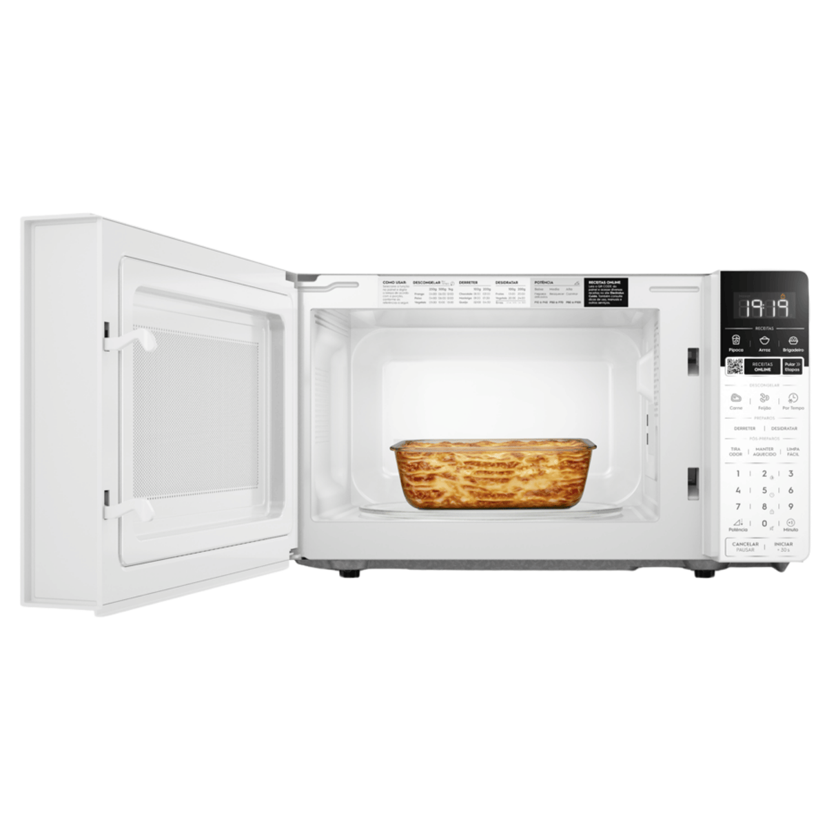Micro-ondas Electrolux 20L Efficient ME20B Função Descongelamento Assistido Branco 220V