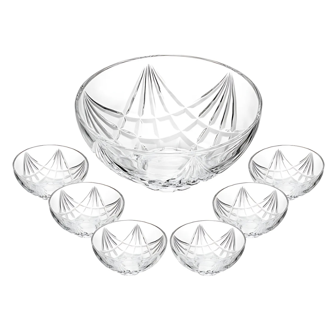 Conjunto 7 Peças para Sobremesa  Rojemac de Vidro Sun