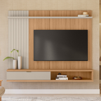 Home Painel Suspenso Sintra Linea 179cm Jequitibá e Off White