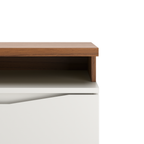 Rack Província Flynt St 219cm 3 Portas Off White e Canella
