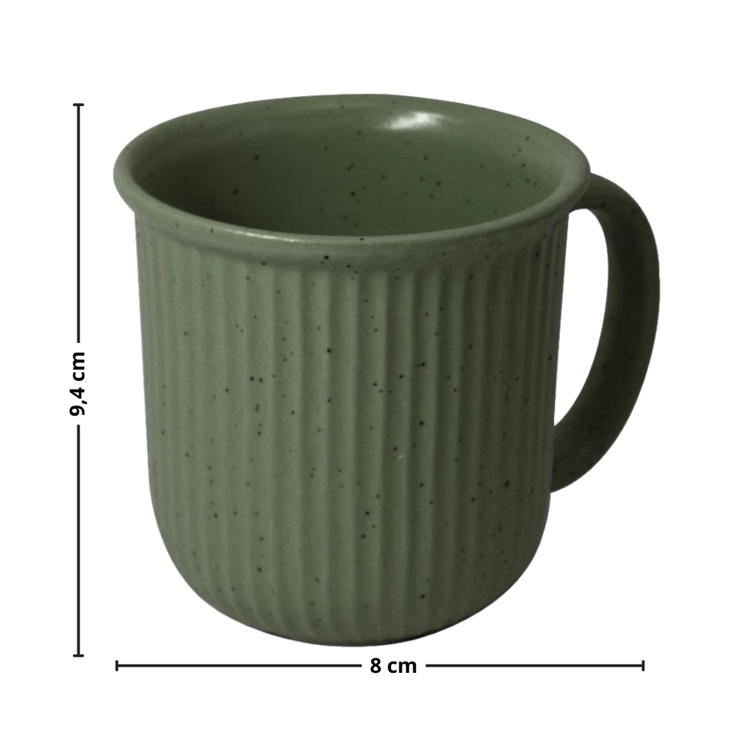 Caneca em Cerâmica Welling Full-Fit 340ml Verde