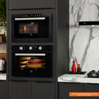 Forno de Embutir Elétrico Fischer 50L Infinity com Air Fryer Preto 220V