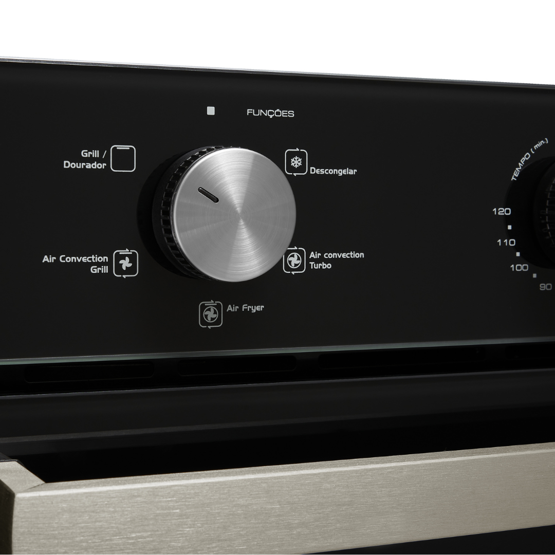 Forno de Embutir Elétrico Fischer 50L Infinity com Air Fryer Preto 220V