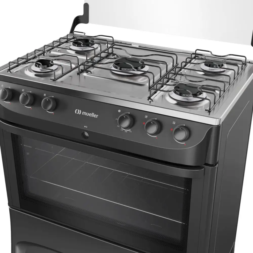 Fogão 5 Bocas Mueller MFI5BB Acendimento Automático Inox Bivolt