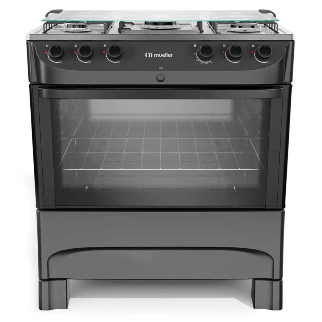 Fogão 5 Bocas Mueller MFI5BB Acendimento Automático Inox Bivolt