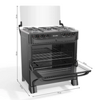 Fogão 5 Bocas Mueller MFI5BB Acendimento Automático Inox Bivolt