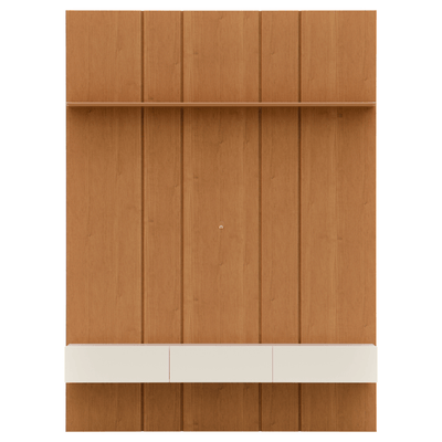 Home Painel Liso Slim Suspenso Imcal 137cm com Led Nature e Off White