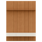 Home Painel Liso Slim Suspenso Imcal 137cm com Led Nature e Off White