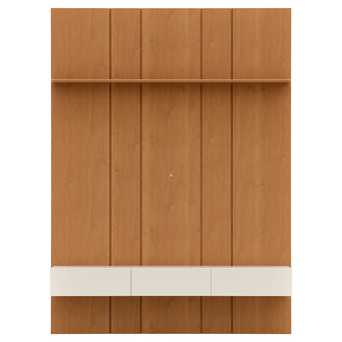 Home Painel Liso Slim Suspenso Imcal 137cm com Led Nature e Off White