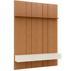 Home Painel Liso Slim Suspenso Imcal 137cm com Led Nature e Off White