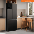 Refrigerador Electrolux 480L IM7 Inverter Efficient AutoSense Black Look 220V