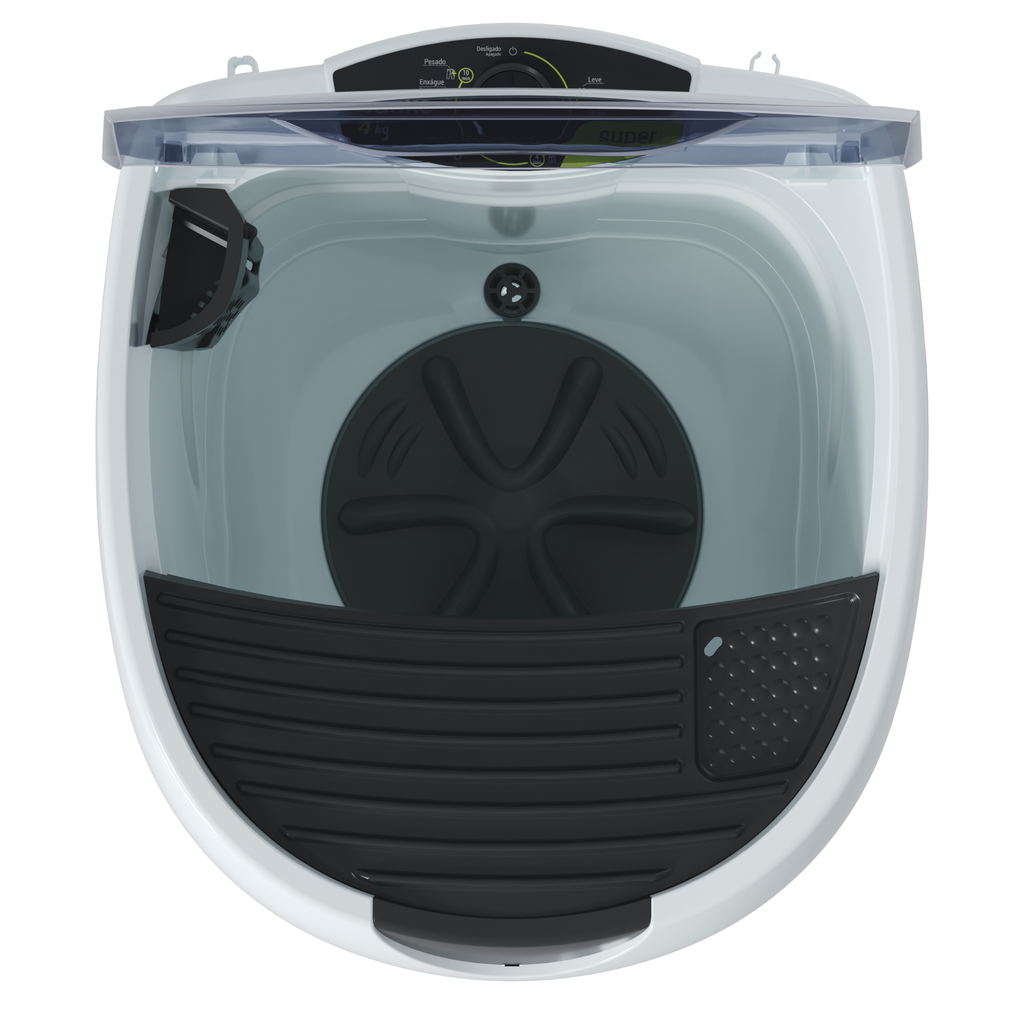 Lavadora de Roupas Wanke Super Lis Semi-Automática 4Kg Filtro de Fiapos Branco 220V
