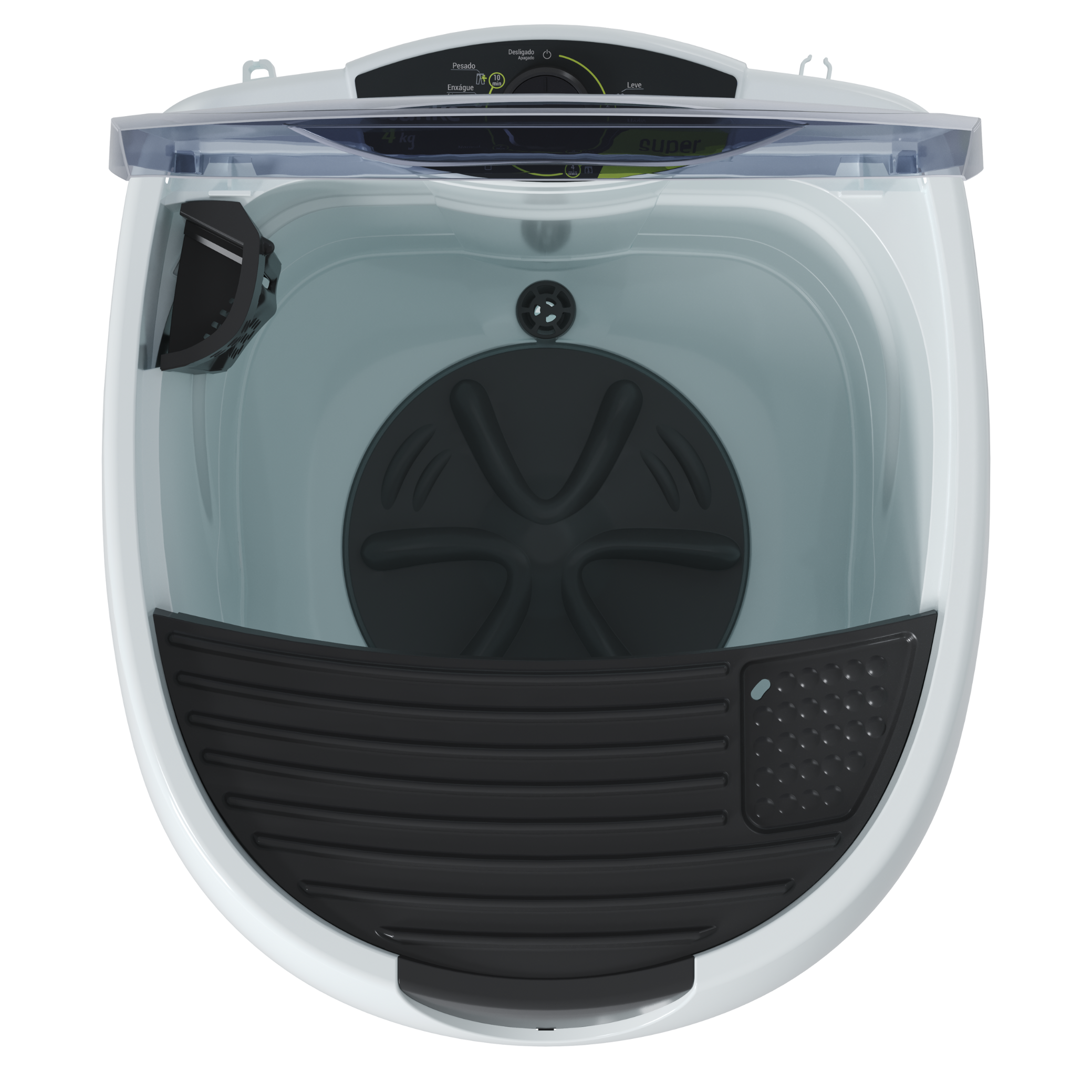 Lavadora de Roupas Wanke Super Lis Semi-Automática 4Kg Filtro de Fiapos Branco 220V