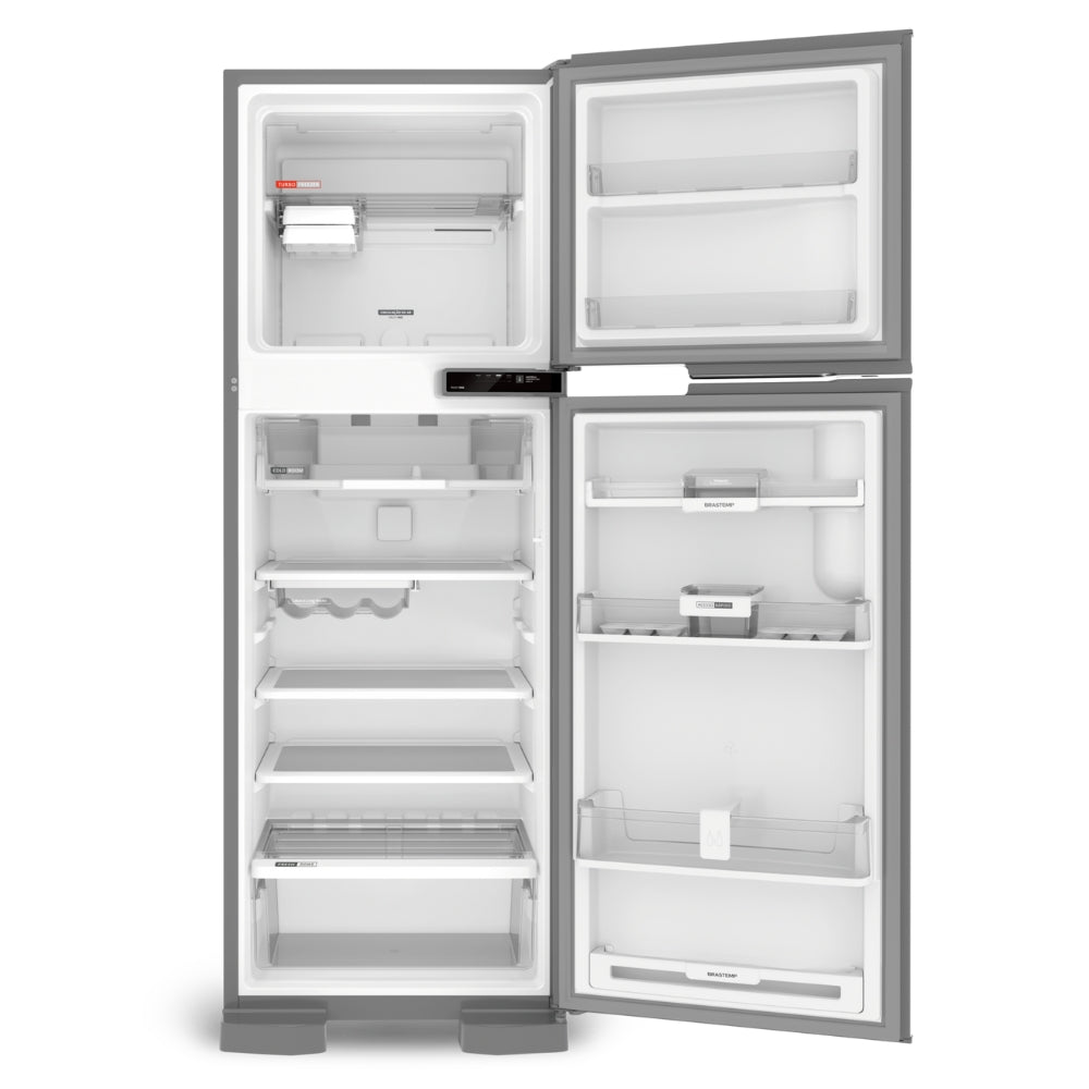 Refrigerador Brastemp 375L BRM44HK Duplex Cor Inox 220V