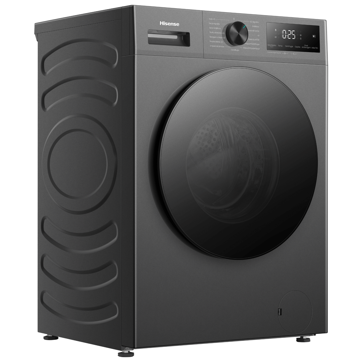Lava e Seca Hisense 11Kg Infinit Series Compacta iFit Inverter Titanio 220V