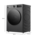 Lava e Seca Hisense 11Kg Infinit Series Compacta iFit Inverter Titanio 220V