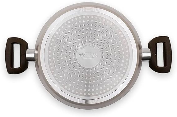 Jogo de Panelas Ceramic Life Brinox 5 Peças Indução Organika Nata