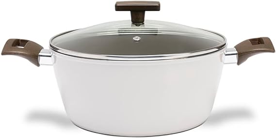 Jogo de Panelas Ceramic Life Brinox 5 Peças Indução Organika Nata