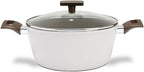 Jogo de Panelas Ceramic Life Brinox 5 Peças Indução Organika Nata