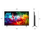 Smart TV QNED 65" 4K LG Mini LED AI QNED70 Preto 220V