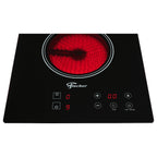 Cooktop Fischer 2 Bocas Elétrico Controle Touch Screen Vitrocerâmico 30004 Preto 220V