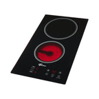 Cooktop Fischer 2 Bocas Elétrico Controle Touch Screen Vitrocerâmico 30004 Preto 220V