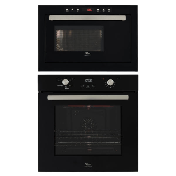 Kit Fischer de Embutir Forno Elétrico Infinty 82 Litros+Micro-ondas Infinity 25 Litros Grill Preto 220V
