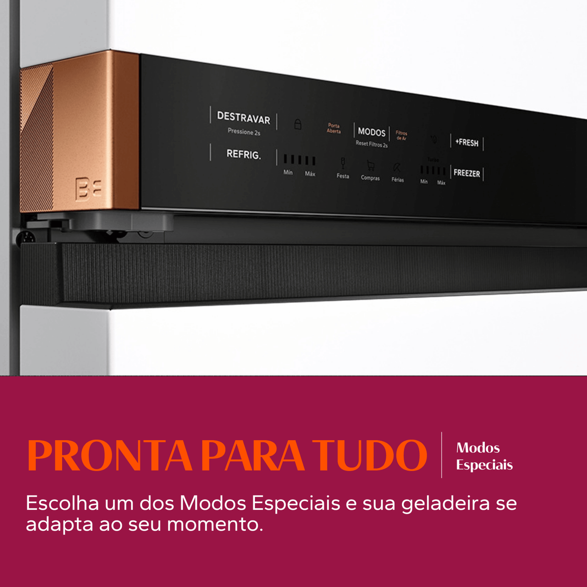 Refrigerador Brastemp 630L BRO88ABXNA 3 Portas Inteligente B=Smart French Door Inverter Branco Bivolt