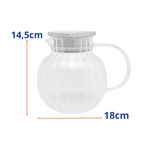 Jarra de Vidro Borossilicato Rojemac com Tampa Classic 1,2L