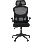 Cadeira Giratória GRP Presidente com Rodízio W-18 Preto