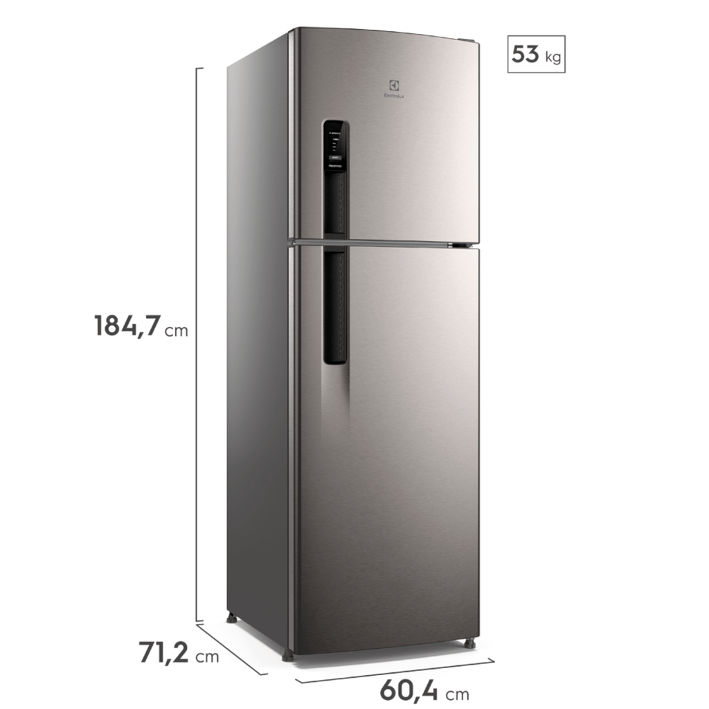 Refrigerador Electrolux 400L IF44S Inverter Duplex AutoSense Inox Look 220V
