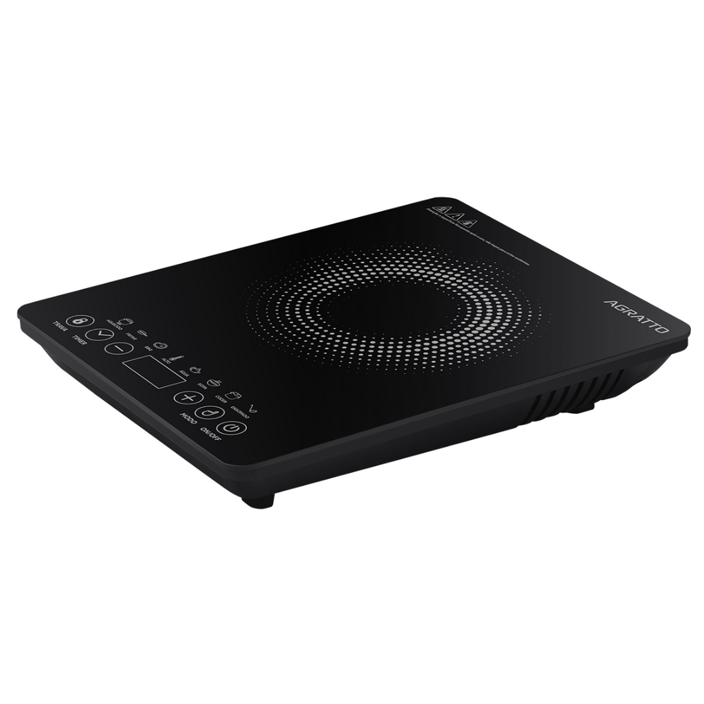 Cooktop Indução 1 Boca Agratto Vitrocerâmica Preto 220V