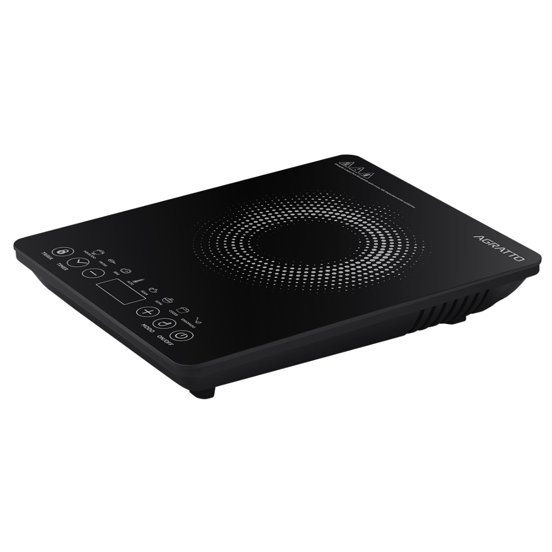 Cooktop Indução 1 Boca Agratto Vitrocerâmica Preto 220V