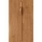 Roupeiro Suavitá Glass Lopas 270cm 100% MDF 6 Portas com Vidro Reflecta e LED Amêndoa Clean